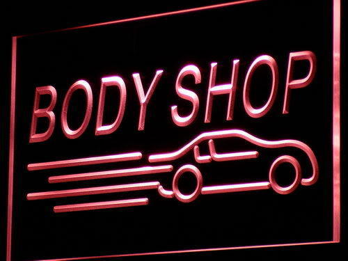 Body Shop LED Light Sign